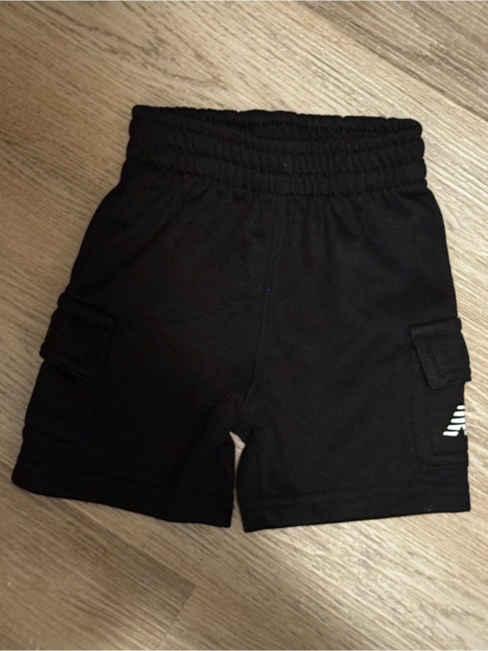Black Kids Cotton Shorts- New Balance